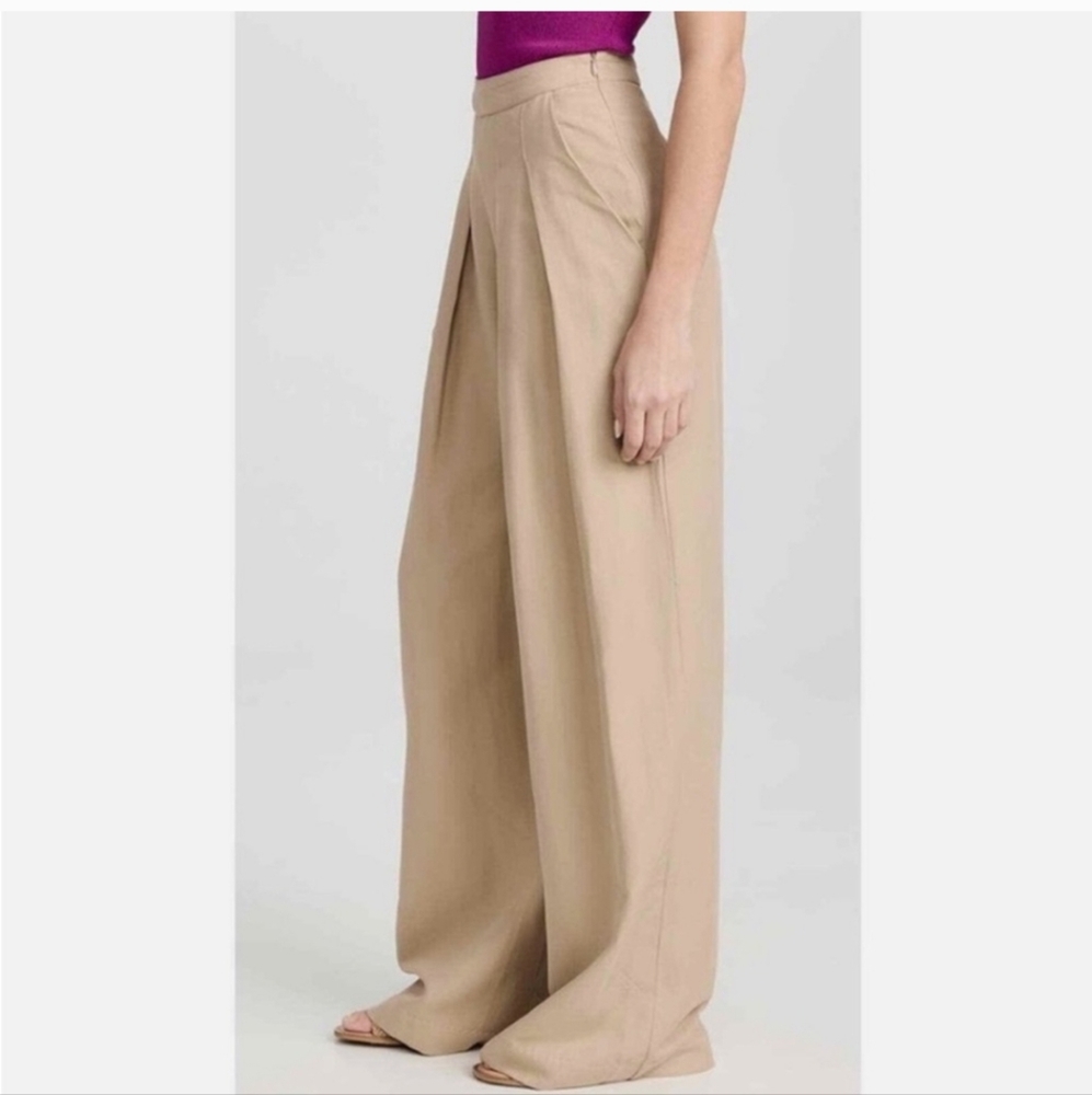 ENZA COSTA Pleated Wide Leg Pant Womens - Picture 15 of 15